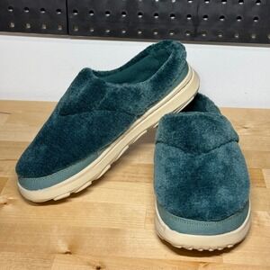 Merrell Hut Moc 2 Slide Cozy Hunter Green Faux Fur Womens‎ 10 J500678 NEW